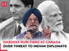 India-Canada row: 'Freedom of expression can’t justify threats...', Hardeep Puri warns Canada