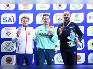 ISSF World Cup Final: Akhil Sheoran wins bronze in men’s 3P, Ganemat shoots national record