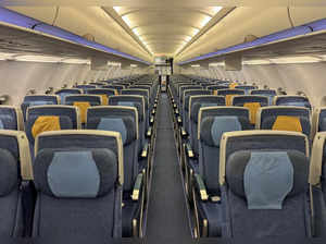 Empty seats on Middle East Airlines flight from Amman to Beirut