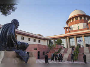 New Delhi: Lawyers at the Supreme Court complex, in New Delhi. The groundbreakin...