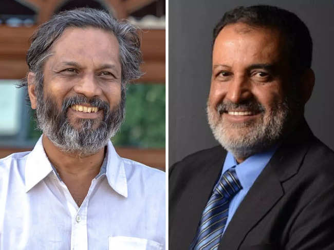 ​Zoho CEO Sridhar Vembu​ and Mohan Das Pai