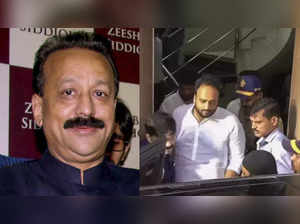 ​Baba Siddique​ (left); Zeeshan met police chief Vivek Phansalkar & JCP (crime) Lakhmi Gautam on Wednesday (left)