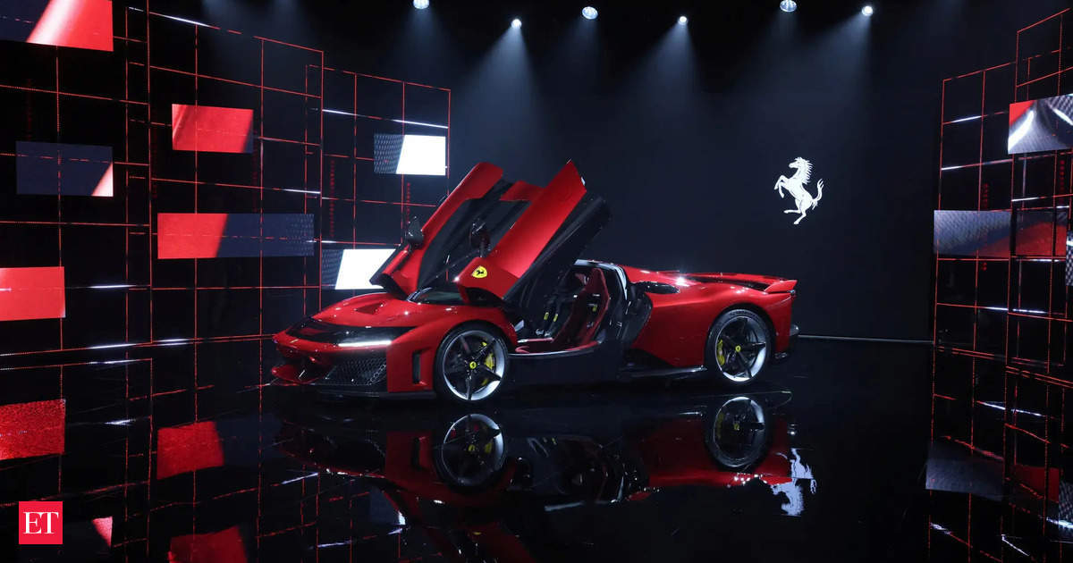 It’s retro, it’s futuristic, it’s a Ferrari supercar, all for .9 million