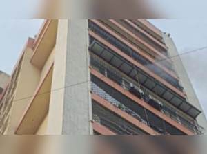 Fire erupts in a residential building at Lokhandwala.