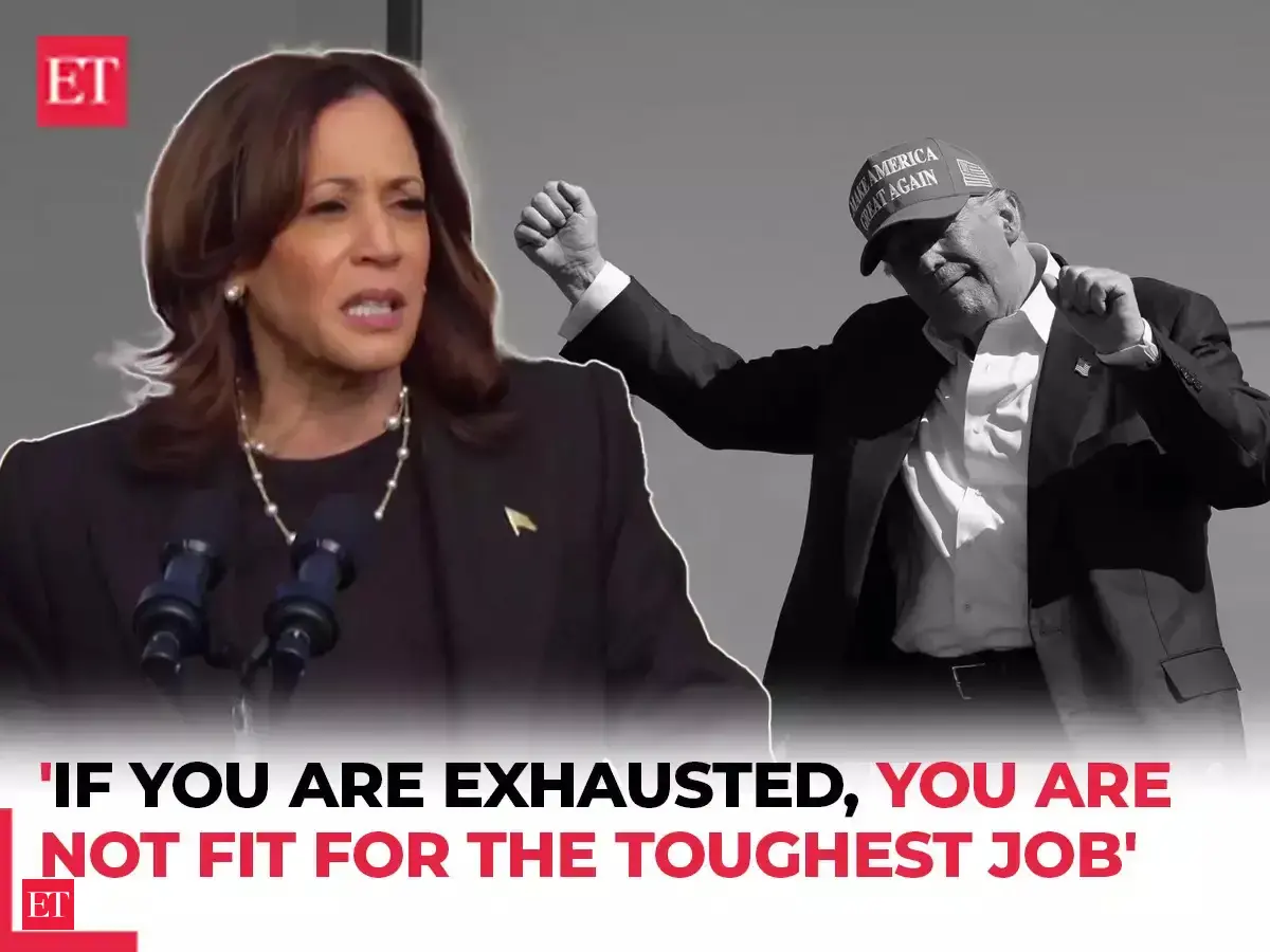 Kamala Harris mocks Donald Trump for being 'too exhausted' for debates ...