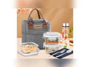 Borosil Gourmet Plus Borosilicate Glass Lunchbox: