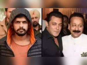 (L-R) Lawrence Bishnoi, Salman Khan, Baba Siddique