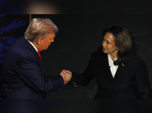 Donald Trump and Kamala Harris