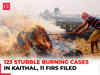 123 Stubble burning cases in Haryana's Kaithal, 11 FIRs filed: DC Vivek Bharti