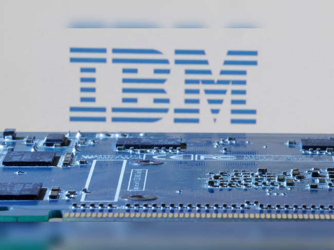 FILE PHOTO: Illustration shows IBM logo