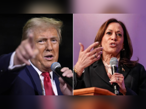 Donald Trump and Kamala Harris