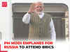 PM Modi emplanes for Kazan, Russia to attend the 16th BRICS Summit on Putin's invitation