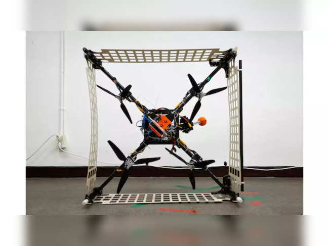 South Korea team showcases drone that serves as 'flying shopping cart'