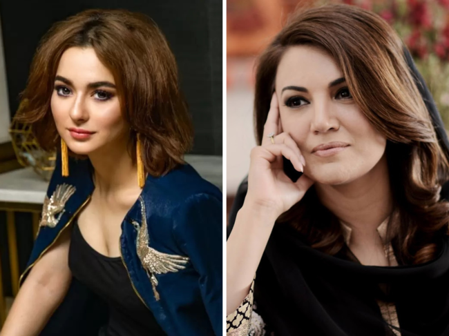 Hania Aamir and Reham Khan