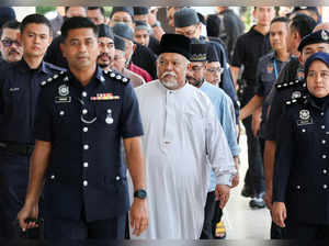 CEO of Global Ikhwan Services and Business Holdings (GISB) Nasiruddin Mohd Ali arrives at Selayang court to face charges at the court in Selayang