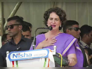 **EDS: SCREENGRAB VIA @INCIndia** Wayanad: Congress leader Priyanka Gandhi Vadra...