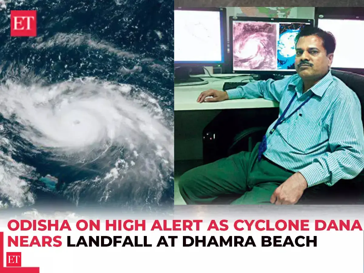 Cyclone Dana makes landfall on Odisha Coast, flight Ops suspended in ...