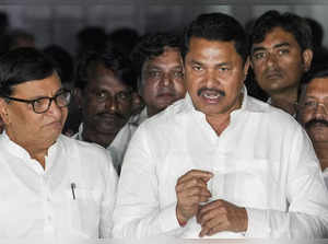 New Delhi: Maharashtra Congress President Nana Patole with Balasaheb Thorat and ...