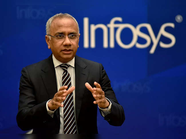 Infosys quarterly results in Bengaluru