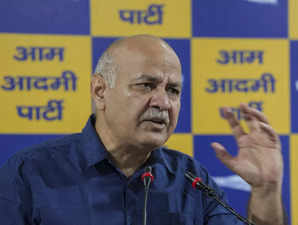 New Delhi: AAP leader Manish Sisodia addresses a press conference, in New Delhi....