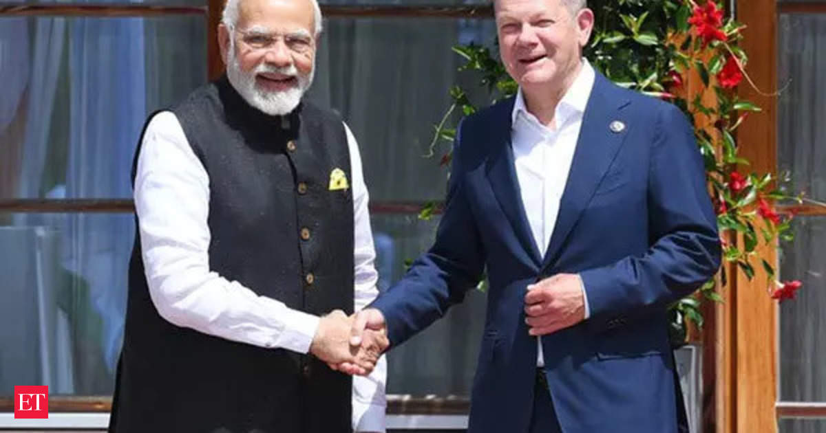 Prime Minister Narendra Modi meets German Chancellor Scholz during his three-day visit to India