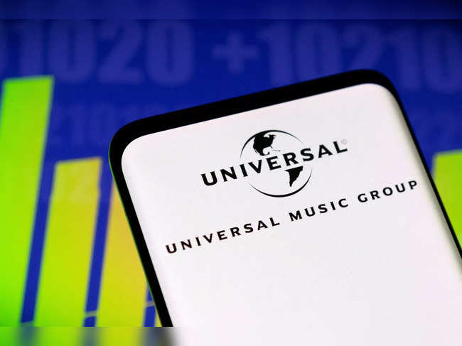 FILE PHOTO: Illustration shows Universal Music Group logo