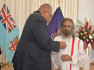 Republic of Fiji honours Sri Sri Ravi Shankar with its highest Civilian Award