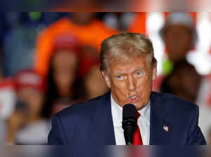 Republican presidential nominee former U.S. President Trump campaigns in Greensboro