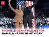 US Elections 2024: Michelle Obama rallies for Kamala Harris in Michigan