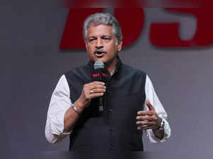 Mumbai: Mahindra Group Chairman Anand Mahindra speaks during the launch of BSA G...