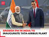 Spanish PM Pedro Sanchez arrives in India to inaugurate Tata-Airbus Aircraft plant with PM Modi