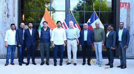 Education Minister Nara Lokesh meets Perot Group and Hillwood Development Chairman Ross Perot Jr in Dallas