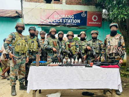 Joint operation in Manipur leads to recovery of weapons and explosives