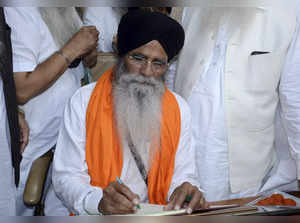 Amritsar: Harjinder Singh Dhami, newly elected President of the Shiromani Gurdwa...