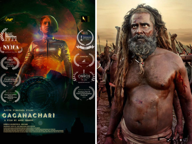 Gaganachari and Thangalaan posters