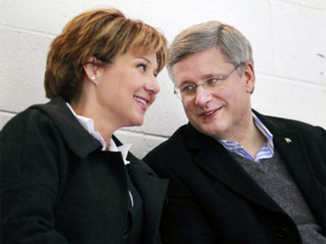 Canadian Prime Minister Harper and B.C. Premier Clark