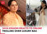 Jaya Kishori reacts to online trolling over luxury bag: 'Purely customised, fabric-based bag…'