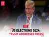 Live | US Elections 2024: Trump addresses the media after Puerto Rico debacle