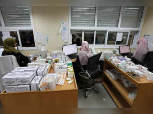 UNRWA-run health center in Deir Al-Balah, in the central Gaza Strip