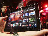 Samsung tablet showcasing Ustream App