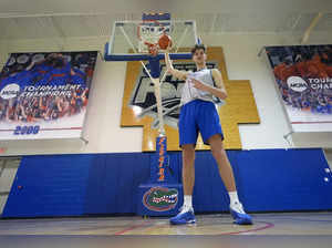 At 7 feet, 9 inches, Olivier Rioux is the world's tallest teen and an intriguing basketball project