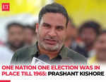 'Galat Niyat Se kiya Jaa Raha hai…,' Jan Suraj chief Prashant Kishore on On One Nation One Election