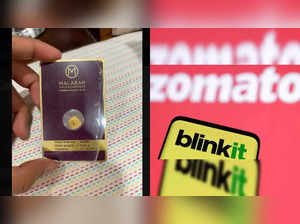 ‘Got scammed by Blinkit:’ Delhi customer orders 1 gram gold coin, receives 0.5 gram coin instead in a viral post