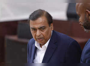 Paris: Chairman of Reliance Industries Limited Mukesh Ambani attends the inaugur...