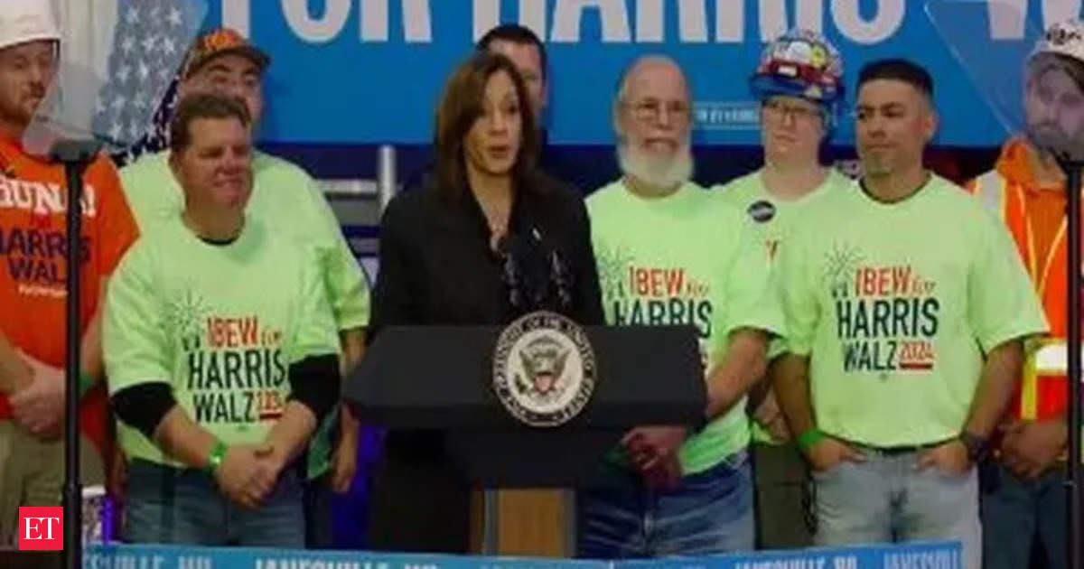 US Election 2024: Harris calls Trump “biggest losers of manufacturing jobs in American history” at Wisconsin campaign