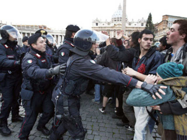 International Indignados movement demonstrators