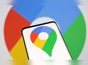 Illustration shows Google Maps app logo