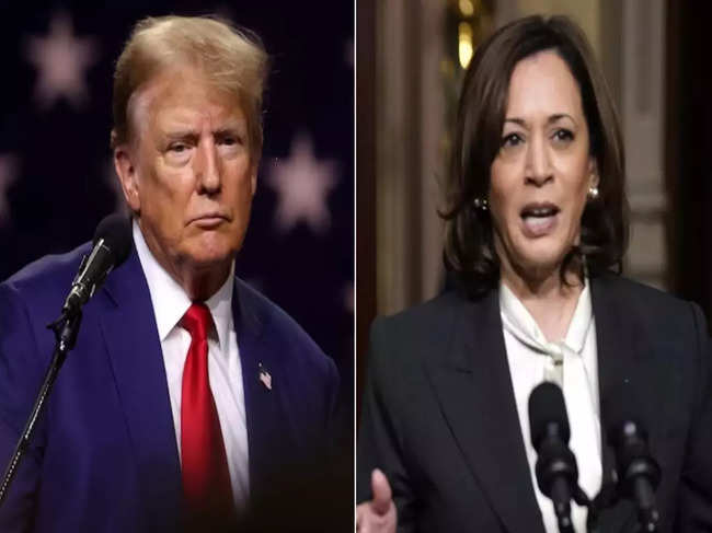 Donald Trump and Kamala Harris