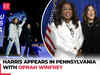 US Elections 2024: Oprah Winfrey appears in Pennsylvania with Kamala Harris in final push for votes