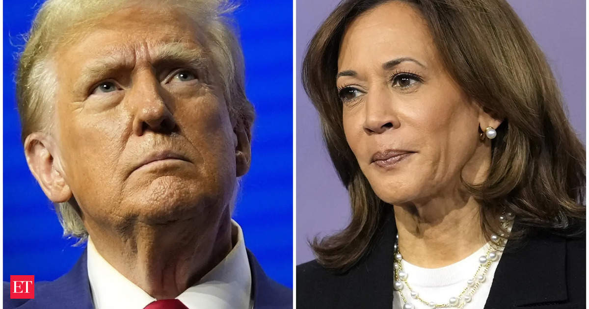 Donald Trump and Kamala Harris notch up first wins as US anxiously waits